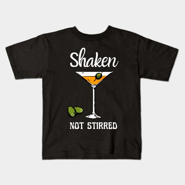 Shaken, not stirred IV Kids T-Shirt by Fenay-Designs